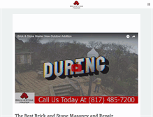 Tablet Screenshot of brickandstonemaster.com